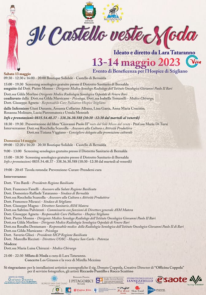Il Castello Veste Moda. Bernalda 13 e 14 Maggio moda