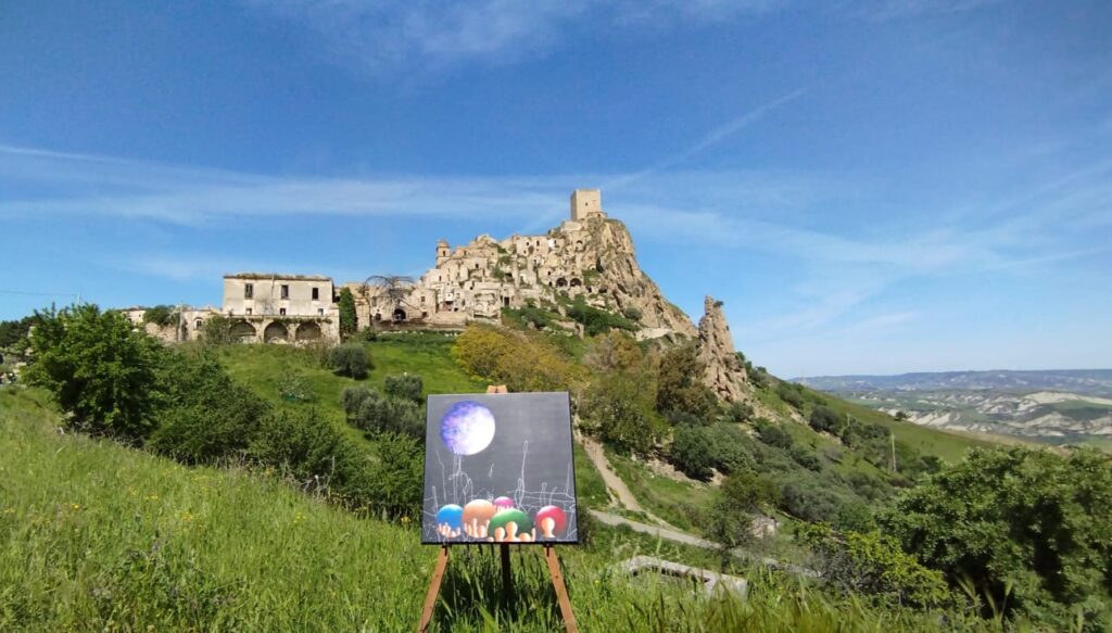 Le sagome-anime di Andrea La Casa nel paese fantasma andrea la casa