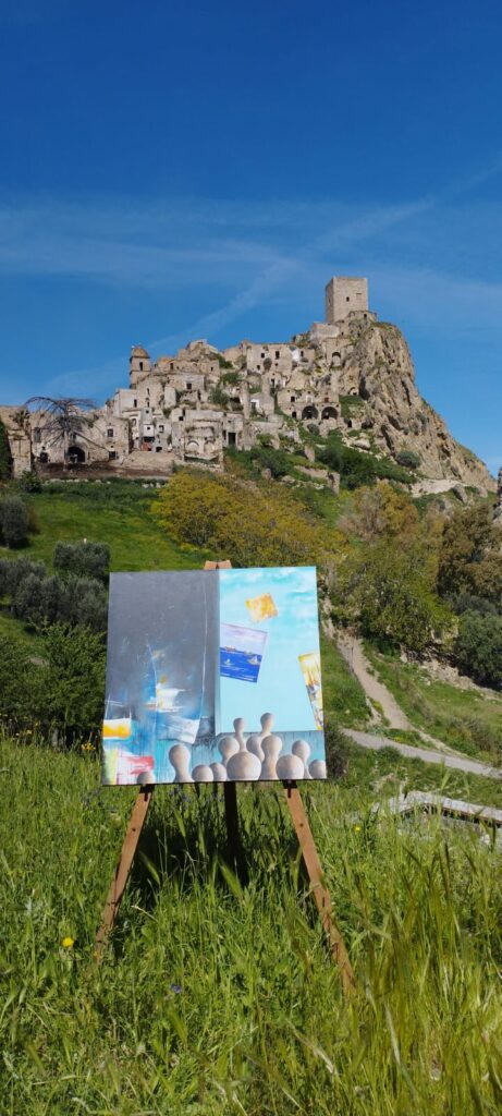 Le sagome-anime di Andrea La Casa nel paese fantasma andrea la casa