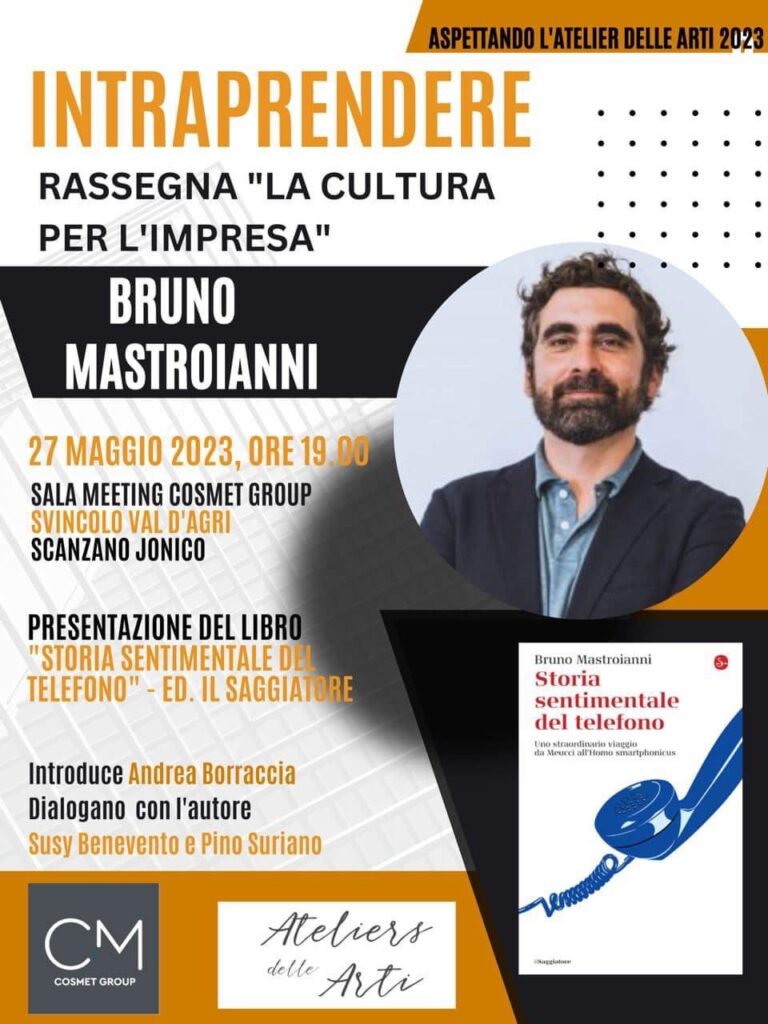 “STORIA SENTIMENTALE DEL TELEFONO”. INCONTRO A SCANZANO CON BRUNO MASTROIANNI bruno mastroianni