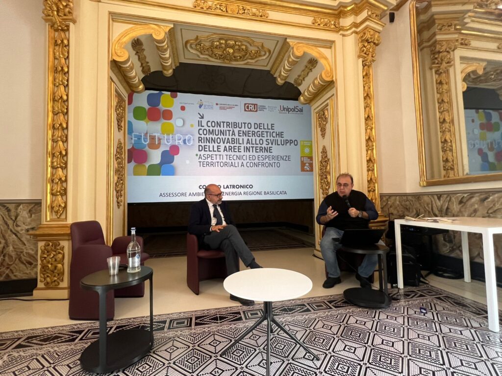 Assessore Latronico: "Accrescere anche in Basilicata la coscienza della condivisione energetica assessore
