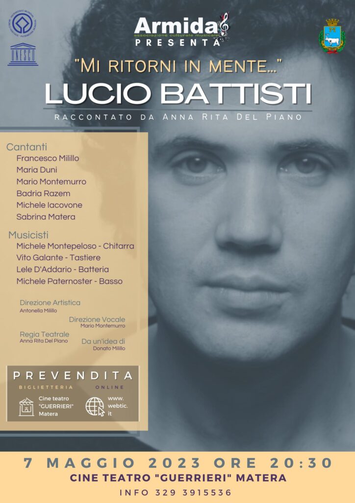 Un omaggio a Lucio Battisti a 80 anni dalla nascita e 25 anni dalla sua scomparsa. lucio battisti