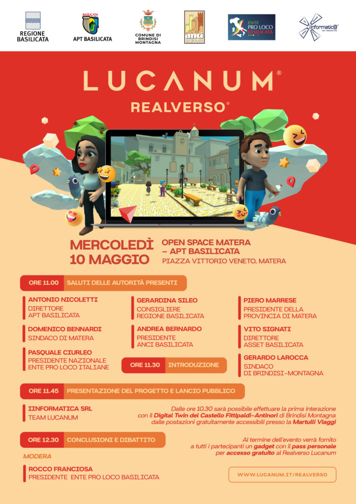 Realverso : metaverso della sostenibilità e digital Twin (Matera - Evento 10 Maggio metaverso