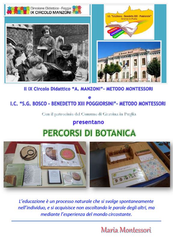 Gemellaggio scuola Montessori Foggia e scuola Montessori Gravina in Puglia gemellaggio