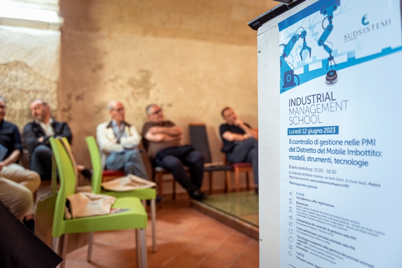 Al Distretto del Mobile Imbottito di Matera si parla di tecnologie per il controllo di gestione nelle PMI con il Politecnico di Bari distretto