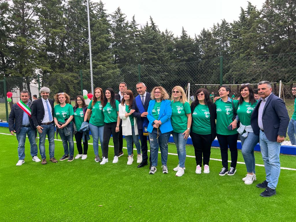 Inaugurato a Garaguso scalo il nuovo impianto esterno per il calcio a 5 dell’IPSASR. impianto