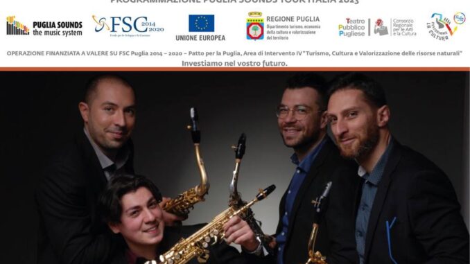 LOCANDINA GIORNATE EUROPEE ARCHOELOGIA 2023 CON FURANO SAX QUARTET