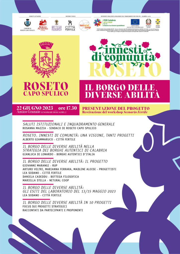 PRESENTAZIONE DEL PROGETTO “ROSETO: IL BORGO DELLE DIVERSE ABILITÀ” borgo