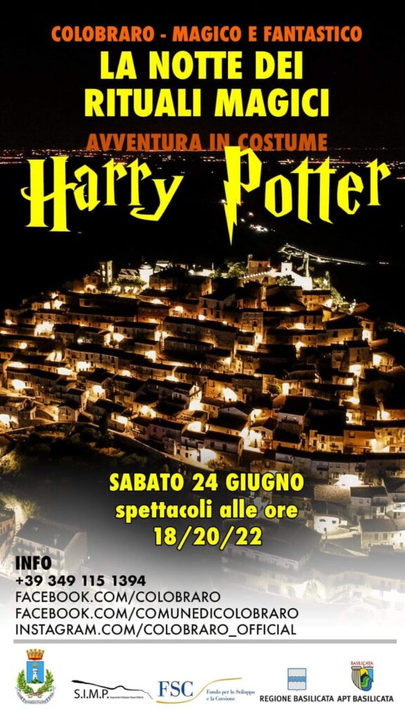 Harry Potter e tanto altro… Sabato 24 Giugno, nel Paese della Magia harry potter
