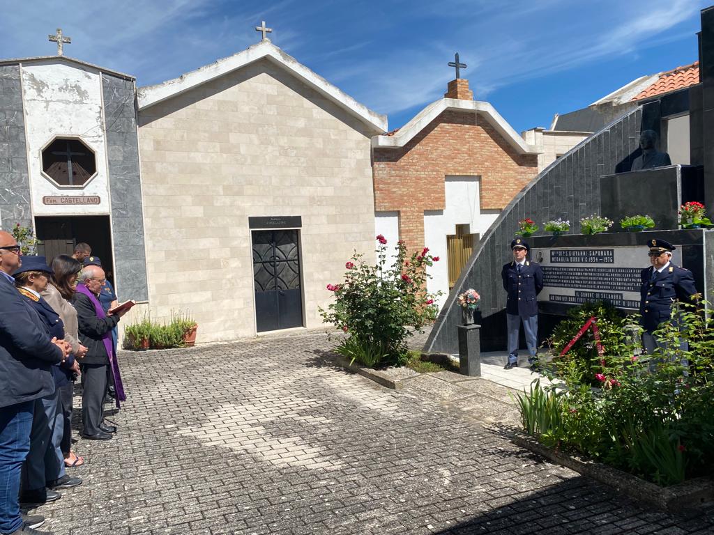 Salandra, il Questore Ivagnes commemora Giovanni Saponara, poliziotto ucciso dalle Brigate Rosse nel 1976 commemora