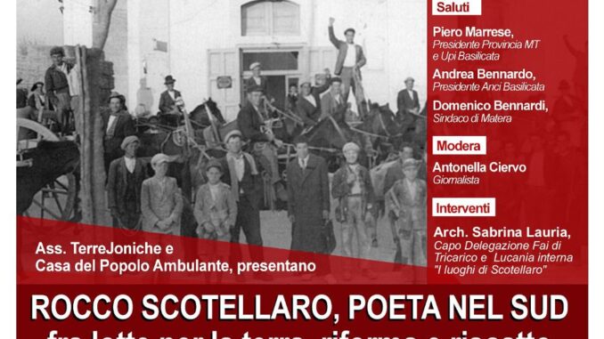 locandina convegno Matera