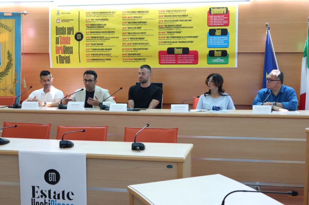 “VERTIGINOSAEMARINA’’: PRESENTATO IL CALENDARIO CULTURALE DELL’ESTATE 2023 DEL COMUNE DI GINOSA. ECCO TUTTI GLI EVENTI IN PROGRAMMA calendario