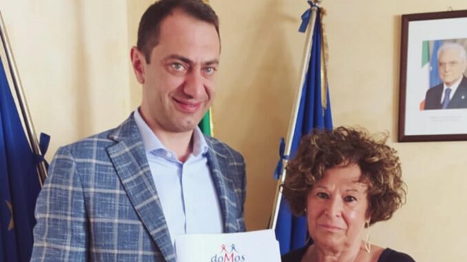 Assessore Fanelli e Presidente Domos Rosa Viola