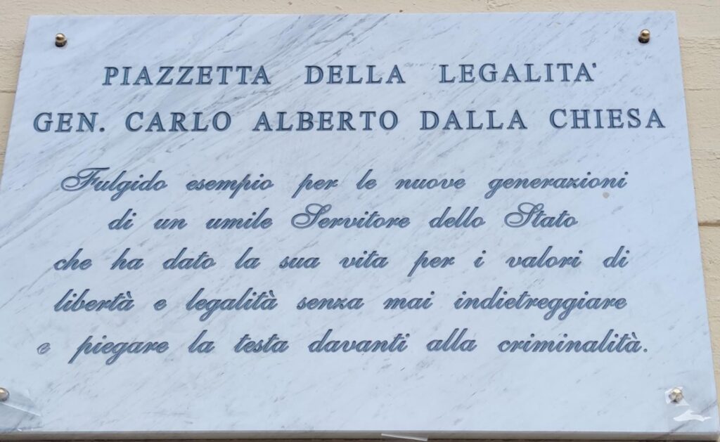 TURSI DEDICA UNA PIAZZA ALLA MEMORIA DEL GENERALE CARLO ALBERTO DALLA CHIESA tursi