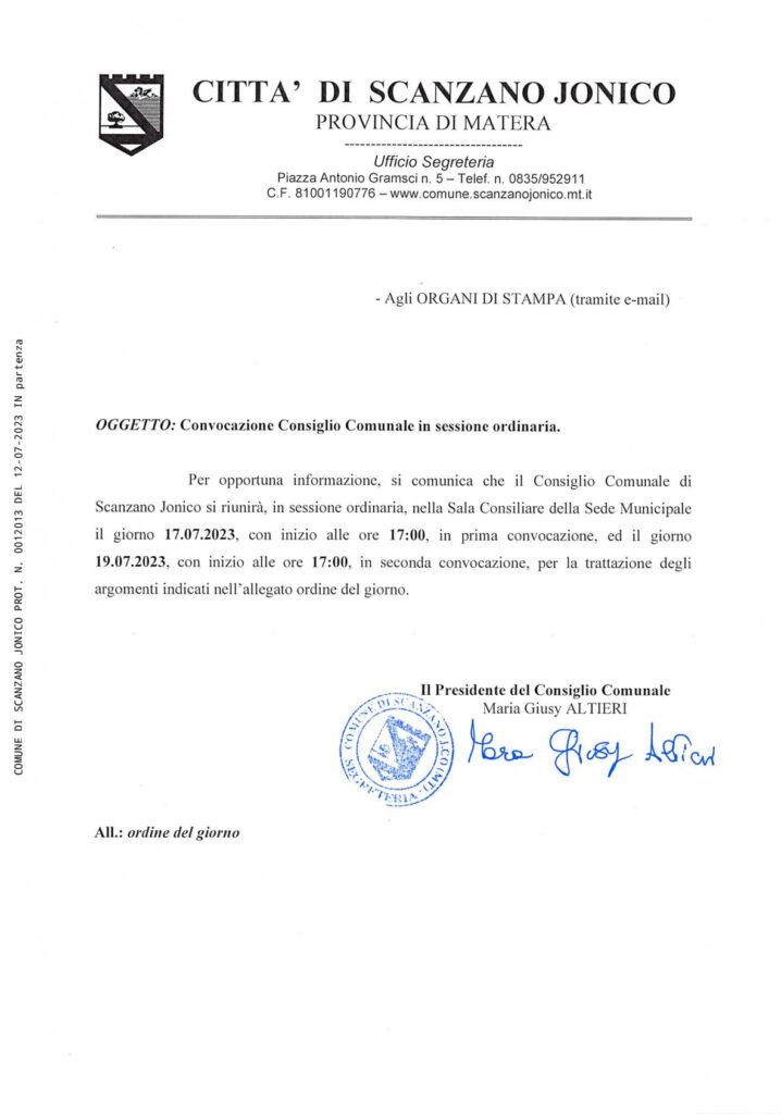 Convocazione,V