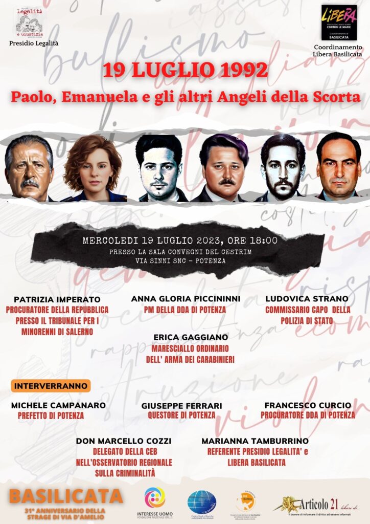 Paolo, Emanuela e gli altri Angeli della Scorta scort