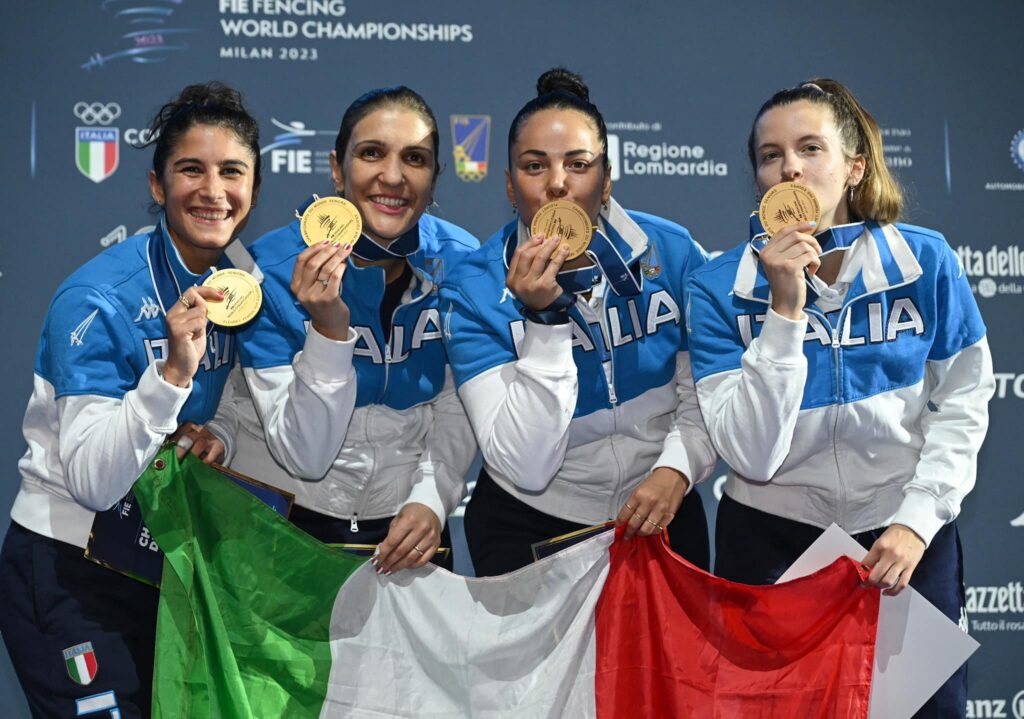 Campionati del mondo assoluti Milano 2023, per il secondo anno consecutivo Francesca Palumbo Campionessa iridata di Fioretto Femminile a squadre Campionati del mondo