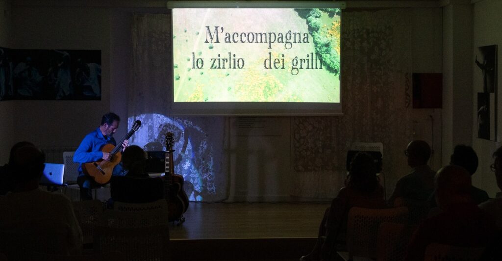 Concerto-videoinstallazione di Angelo Colone al Festival Internazionale della Chitarra di Lagonegro concerto