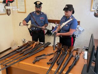 matera: il comando provinciale carabinieri traccia un bilancio relativo all’attivita’ di controllo sulle armi in tutta la provincia. 29 foto allegata comunicato stampa 22 agosto 2023 radio laser news matera potenza puglia basilicata