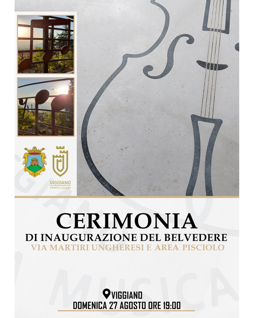 Inaugurazione nuovo belvedere a Viggiano viggiano