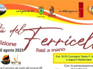 viggiano: mercoledì 30 agosto torna la “festa del ferricello” viggianese. 41 locandina festa del ferricello 1 e1693212516927 radio laser news matera potenza puglia basilicata
