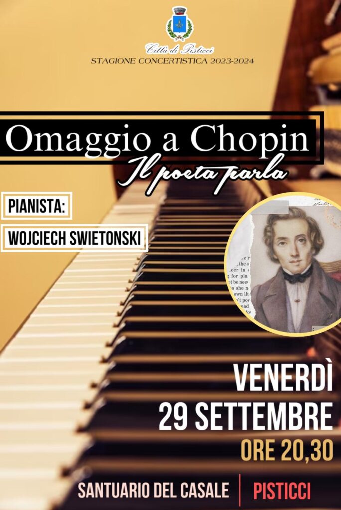 Quarto straordinario evento della Seconda Edizione della Stagione Concertistica Comunale Città di Pisticci. Pisticci