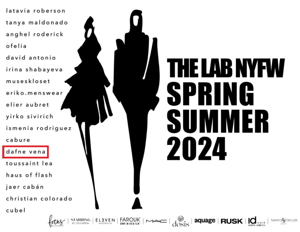 Debutta a New York la stilista lucana, la pisticcese Dafne Vena New York