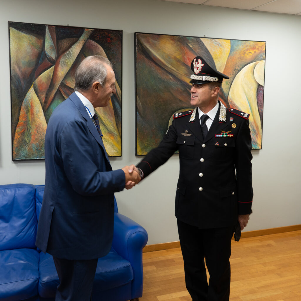 Carabinieri, Bardi riceve i comandanti Scafuri e Vita carabinieri