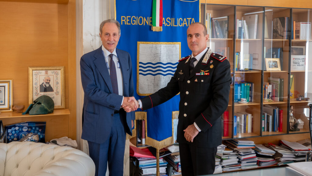 Carabinieri, Bardi riceve i comandanti Scafuri e Vita carabinieri