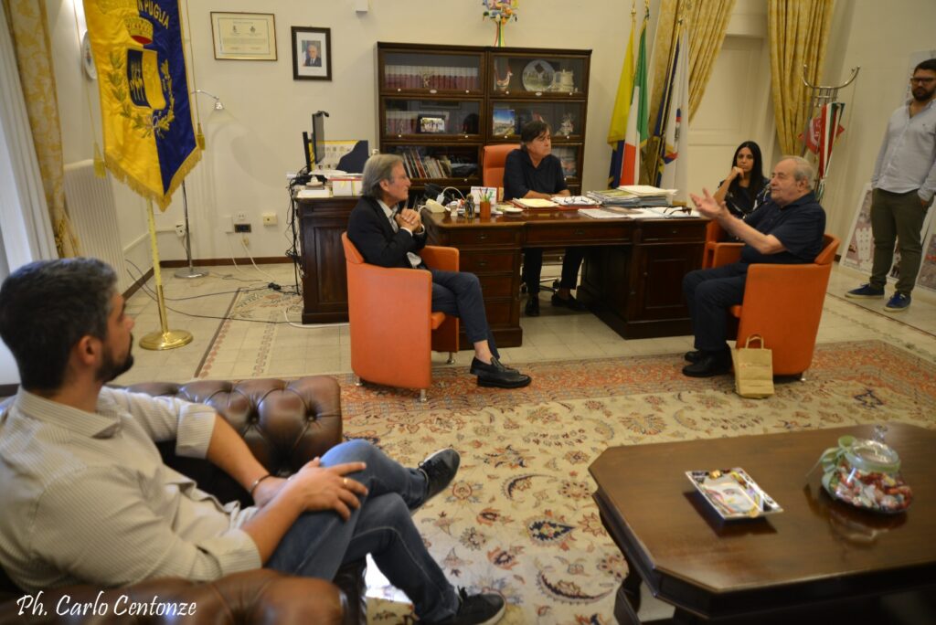 Candidatura a Capitale italiana della cultura 2027.L’ex sindaco di Matera Raffaello De Ruggieri, ricevuto a Palazzo di Città candidatura