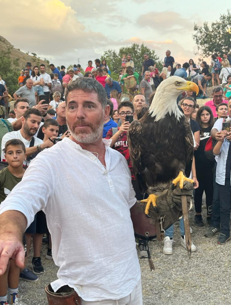la falconeria del parco della grancia domani in piazza a potenza falconeria