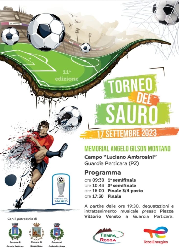 TotalEnergies, a Guardia Perticara il 17 settembre l’undicesima edizione del Torneo del Sauro totalenergies