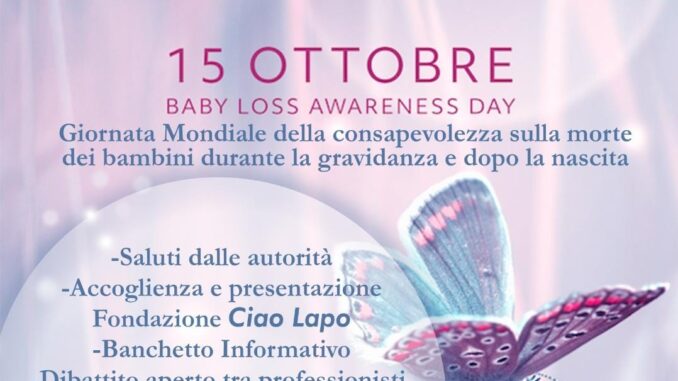 13-10-23 giornata sulla consapevolezza della morte perinatale domenica in sala consiliare un incontro di sensibilizzazione_LOCANDINA