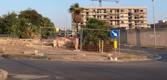 Cantiere antenna in via Gravina