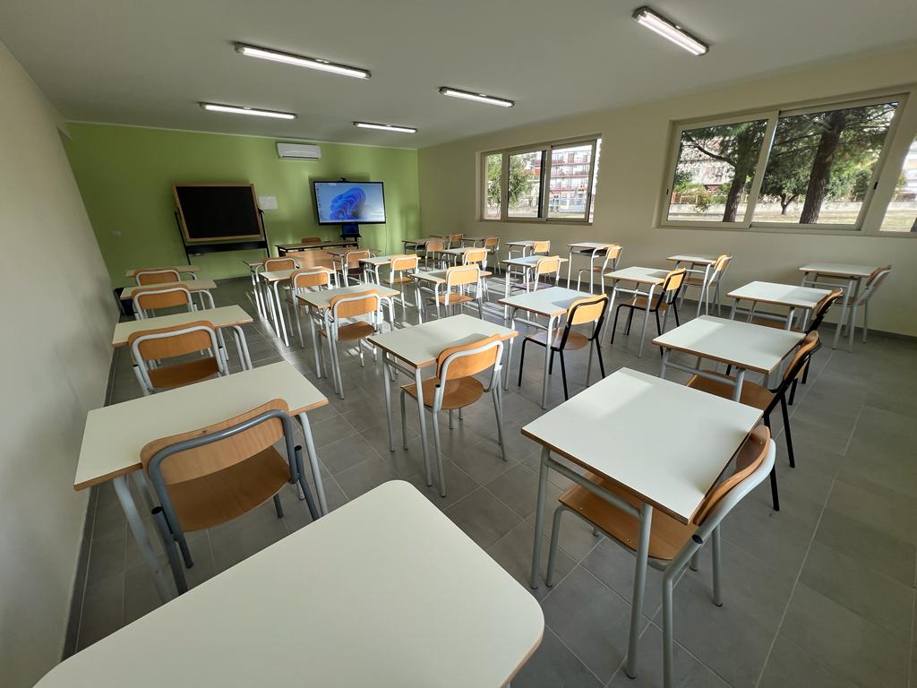Otto nuove aule innovative e tecnologiche, realizzate con il Next Generation Eu, per potenziare l’offerta didattica dell’Iis Fermi di Policoro aule