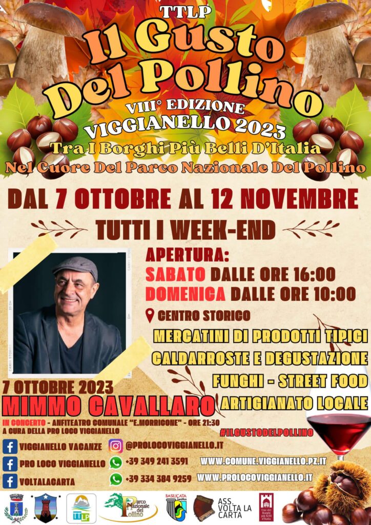 CON OTTOBRE RITORNA “Il GUSTO DEL POLLINO” DI VIGGIANELLO ottobre