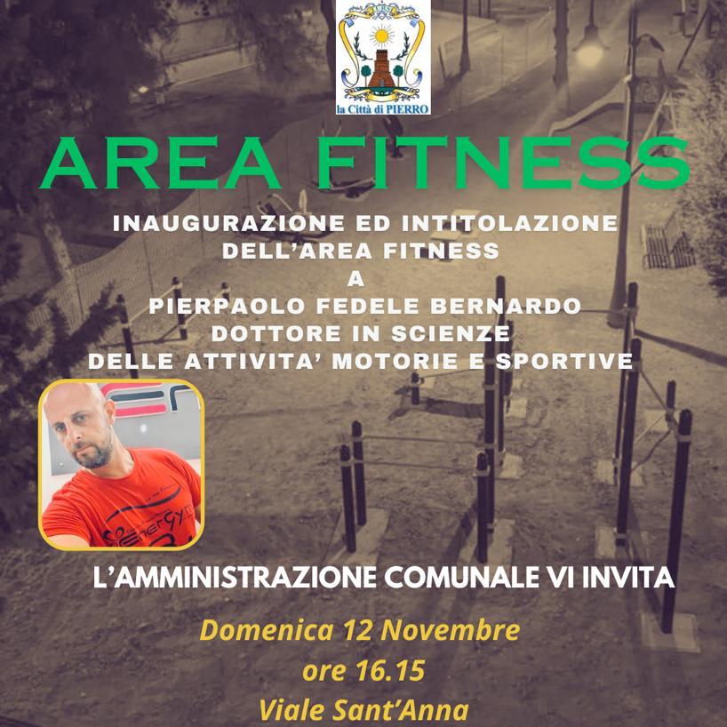 A Tursi inaugurazione della nuova area fitness intitolata al compianto Pierpaolo Fedele Bernardo. Domenica 12 Novembre ore 16:15 area fitness,tursi,inaugurazione,compianto