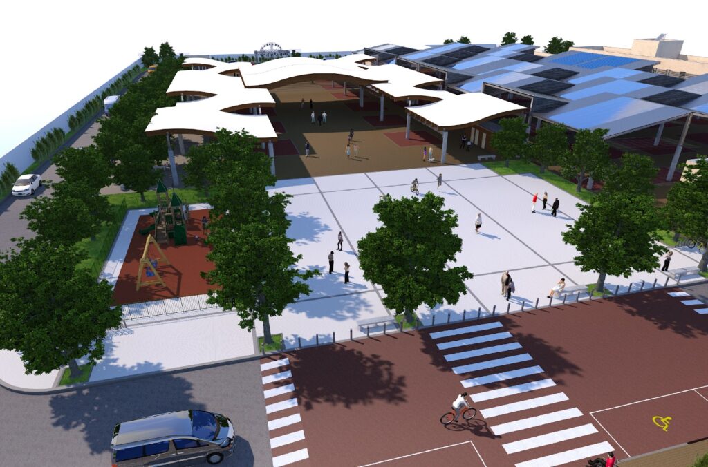 Tamburi, via libera al progetto definitivo per la nuova area mercatale tamburi,progetto definitivo