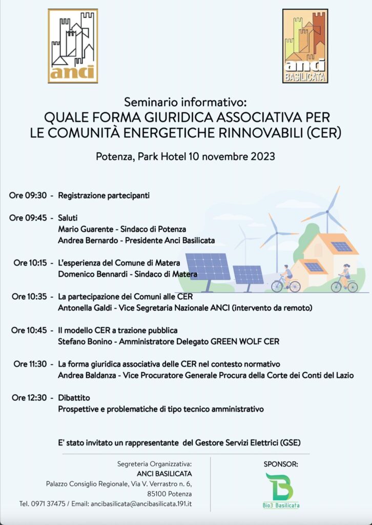 “Quale forma giuridica associativa per le comunità energetiche rinnovabili (CER)?” comunità energetiche,forma