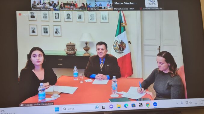 accordo per istituzione 'Cátedra México del Agua'