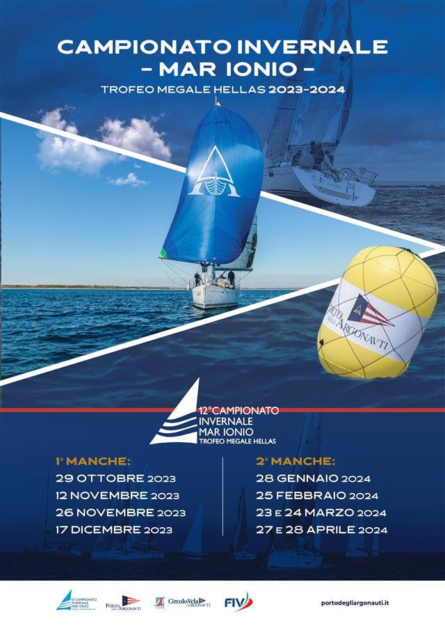 DOMENICA 12 NOVEMBRE SECONDA PROVA DEL XII CAMPIONATO INVERNALE DI VELA DEL MAR IONIO campionato,mar ionio