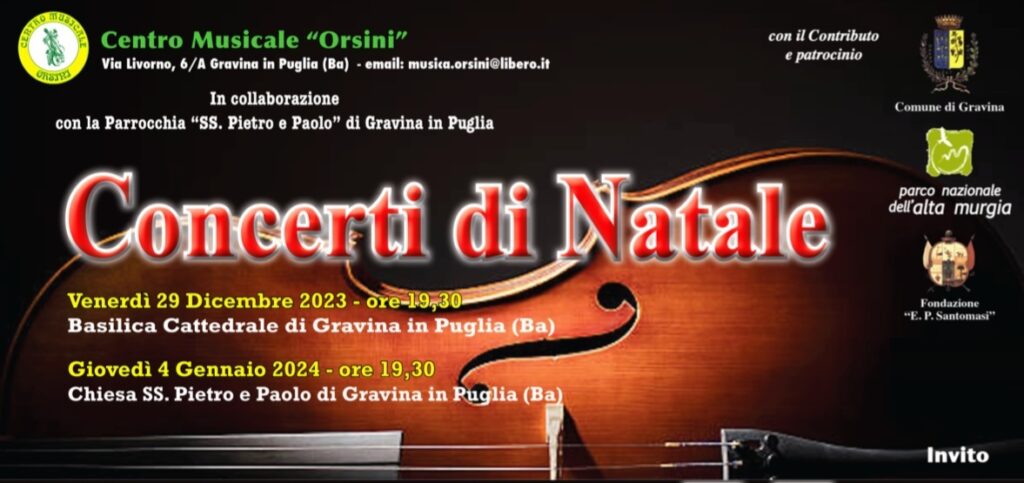 concerto di natale,gravina