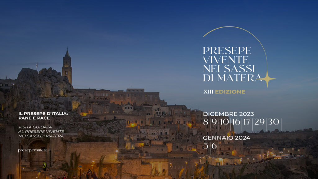 VENERDI' 8 DICEMBRE L'INAUGURAZIONE DEL “PRESEPE VIVENTE NEI SASSI DI MATERA” inaugurazione