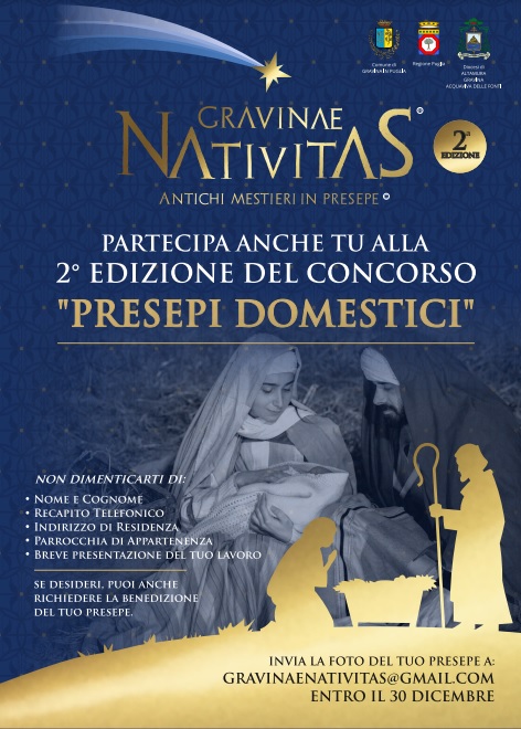 gravine nativitas,presepi,domstici