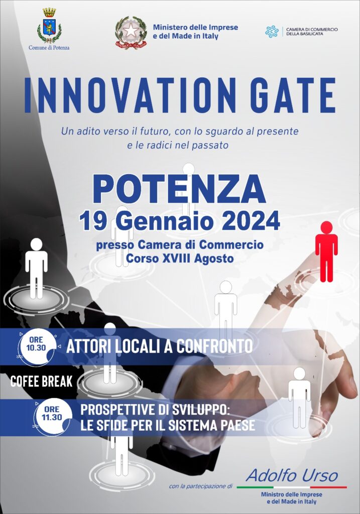 Innovation Gate: Evento a Potenza con il ministro Adolfo Urso urso