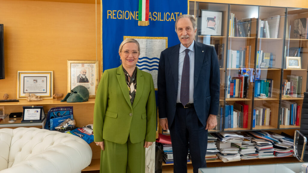 Bardi riceve il nuovo Prefetto di Matera, Cristina Favilli bardi,prefetto