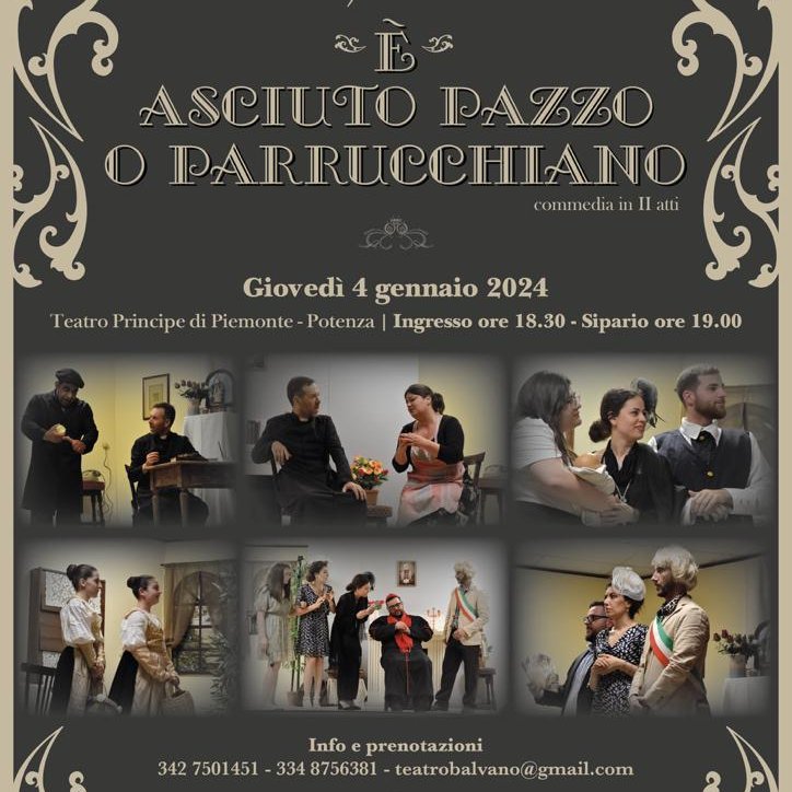 Al Teatro Principe di Piemonte lo spettacolo “È asciuto pazzo o parrucchiano” teatro