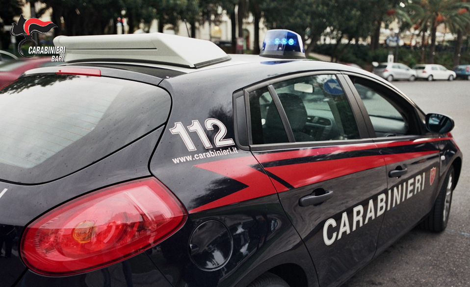 Noicattaro: Rapinatore arrestato dai Carabinieri. carabinieri