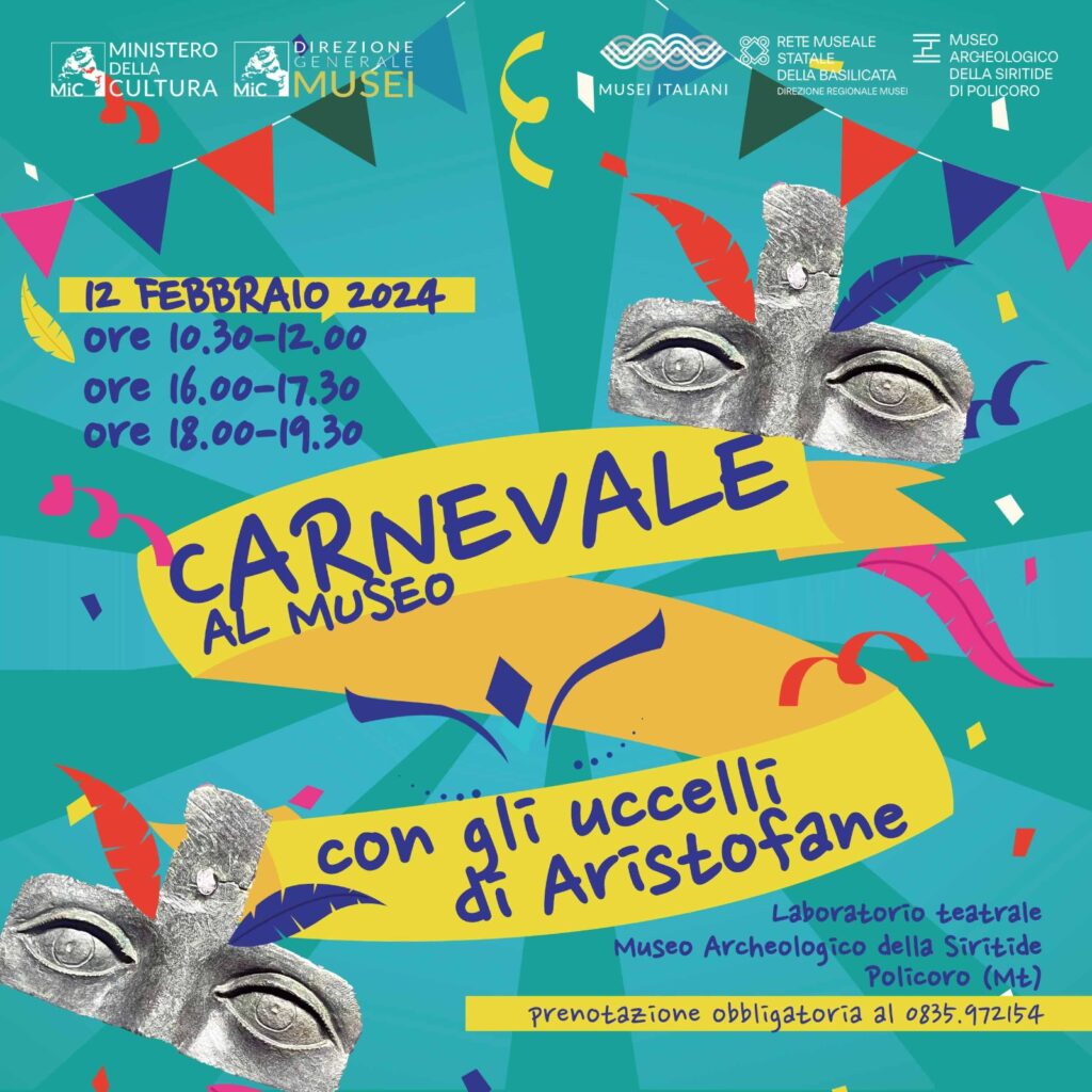 CARNEVALE AL MUSEO DELLA SIRITIDE A POLICORO museo