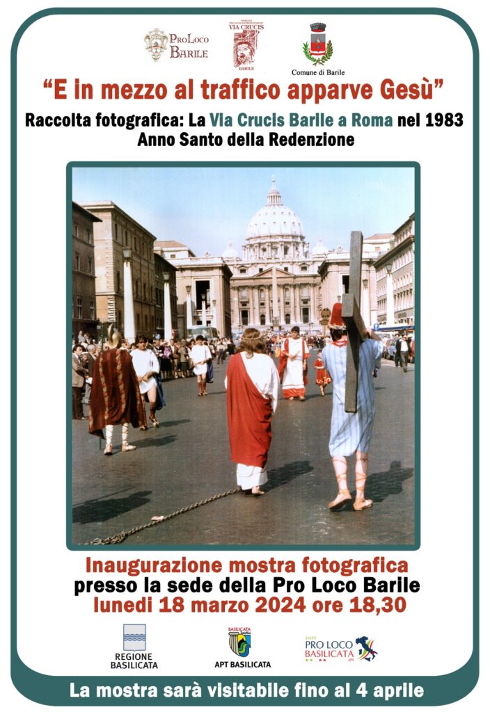 A Barile una mostra sulla Via Crucis a Roma dal Papa nel 1983